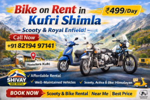 Bike on Rent in Kufri Shimla – Scooty & Royal Enfield by Shivay Bike Rental